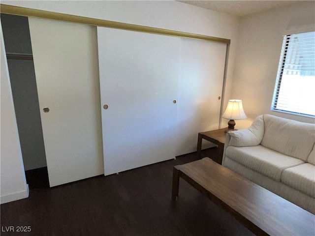 2704 Otter Creek Ct Unit 101, Las Vegas, NV 89117 - living area with dark wood-style floors