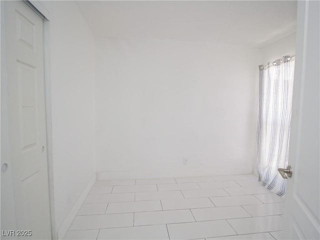 view of spare room