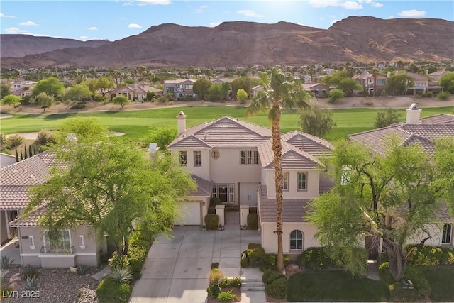 2933 Red Springs Dr, Las Vegas, NV 89135 - view of mountain backdrop featuring nearby suburban area and a local golf course