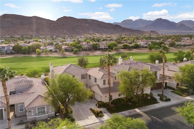 2933 Red Springs Dr, Las Vegas, NV 89135 - view of mountain backdrop with nearby suburban area and a golf club