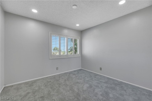 4680 Freshwater Dr, Las Vegas, NV 89103 - carpeted empty room featuring baseboards, recessed lighting, and a textured ceiling