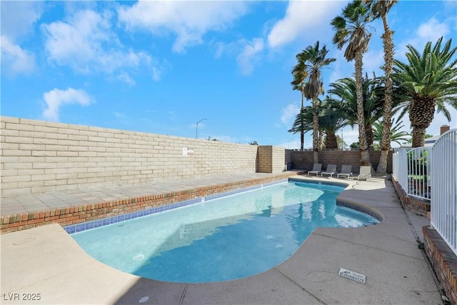 4680 Freshwater Dr, Las Vegas, NV 89103 - view of pool with a fenced in pool, a fenced backyard, and a patio