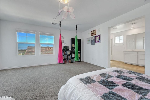 96 Campbelltown Ave, Henderson, NV 89015 - bedroom with baseboards, carpet floors, and visible vents