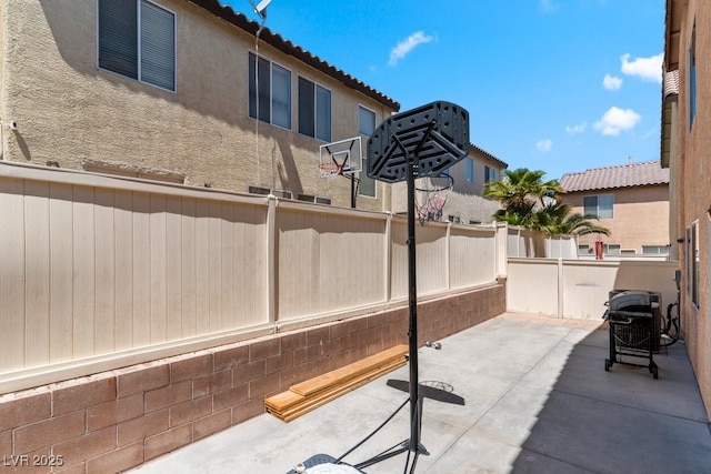 view of patio / terrace featuring a fenced backyard