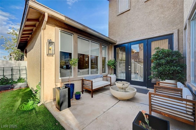 view of patio / terrace with french doors