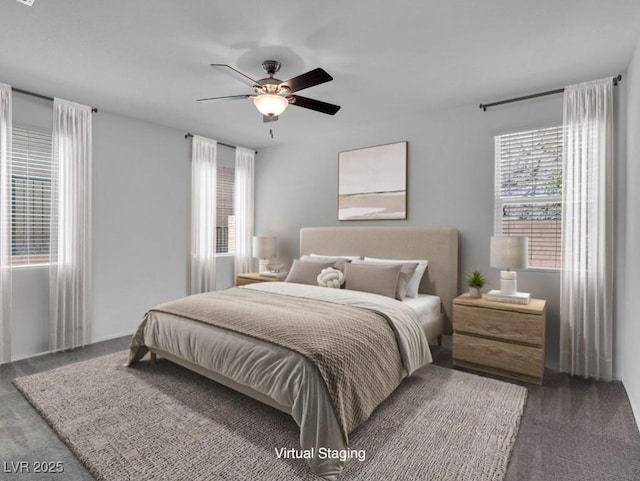 1063 Upper Springs St, Henderson, NV 89002 - carpeted bedroom with a ceiling fan