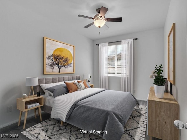 1063 Upper Springs St, Henderson, NV 89002 - bedroom with baseboards and ceiling fan