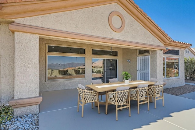 view of patio / terrace featuring outdoor dining space