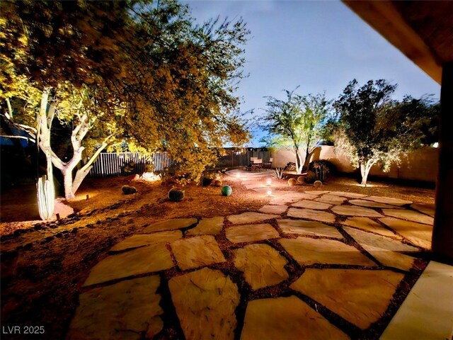 8316 Imperial Lakes St, Las Vegas, NV 89131 - fenced backyard featuring a patio