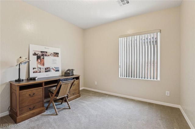 8316 Imperial Lakes St, Las Vegas, NV 89131 - home office featuring carpet floors, baseboards, and healthy amount of natural light