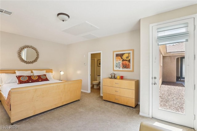 8316 Imperial Lakes St, Las Vegas, NV 89131 - bedroom with light colored carpet, baseboards, and access to exterior