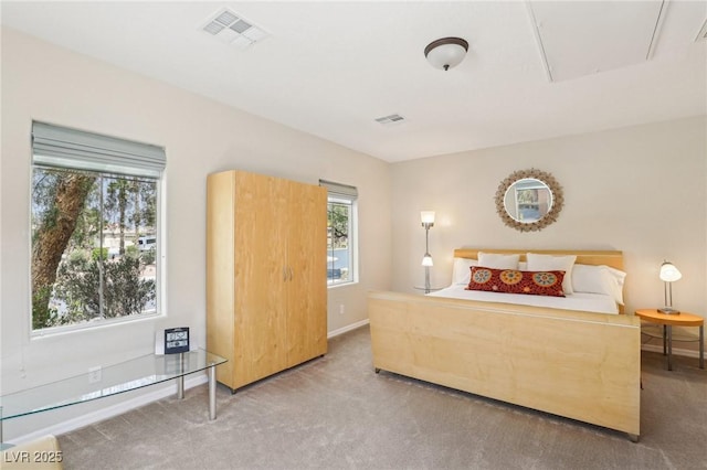 8316 Imperial Lakes St, Las Vegas, NV 89131 - bedroom featuring carpet floors, baseboards, and attic access