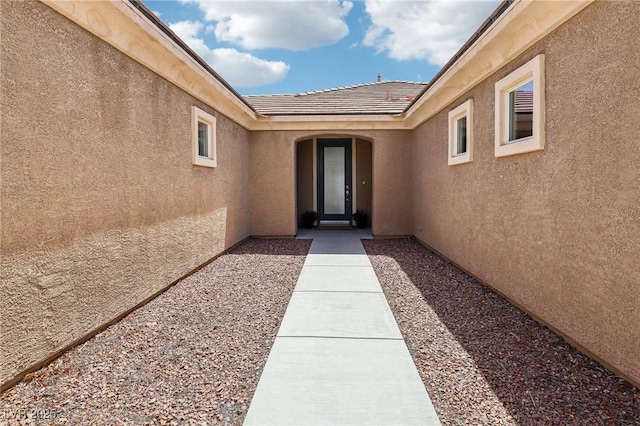 8316 Imperial Lakes St, Las Vegas, NV 89131 - view of exterior entry with stucco siding