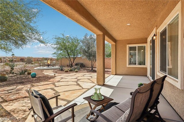 8316 Imperial Lakes St, Las Vegas, NV 89131 - fenced backyard featuring a patio area