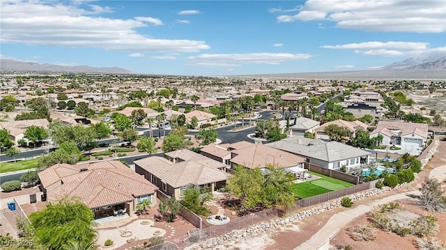8316 Imperial Lakes St, Las Vegas, NV 89131 - aerial view of residential area featuring a mountain backdrop
