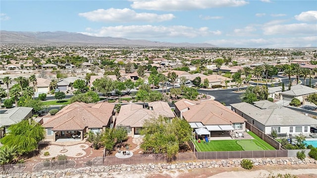 8316 Imperial Lakes St, Las Vegas, NV 89131 - aerial perspective of suburban area with mountains
