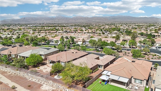 8316 Imperial Lakes St, Las Vegas, NV 89131 - aerial view of residential area with a mountain backdrop