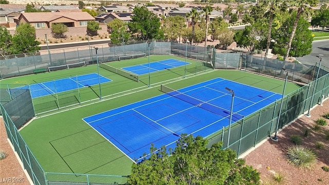 8316 Imperial Lakes St, Las Vegas, NV 89131 - view of tennis court featuring community basketball court and a residential view