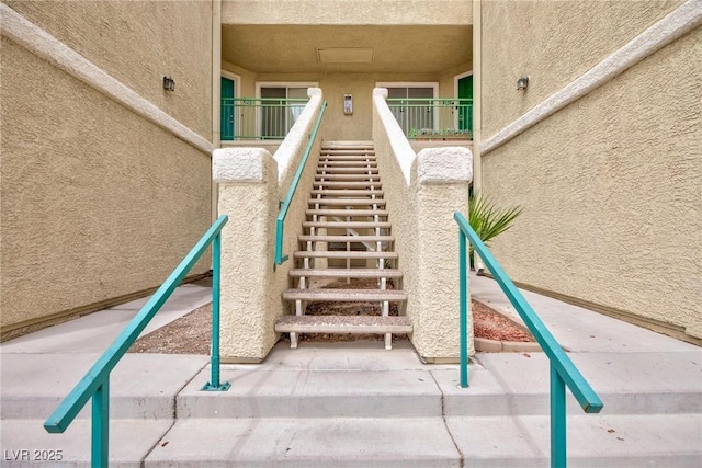 view of stairway