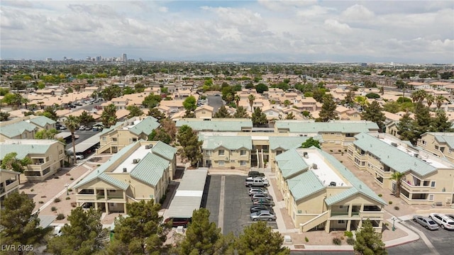 aerial view featuring a residential view