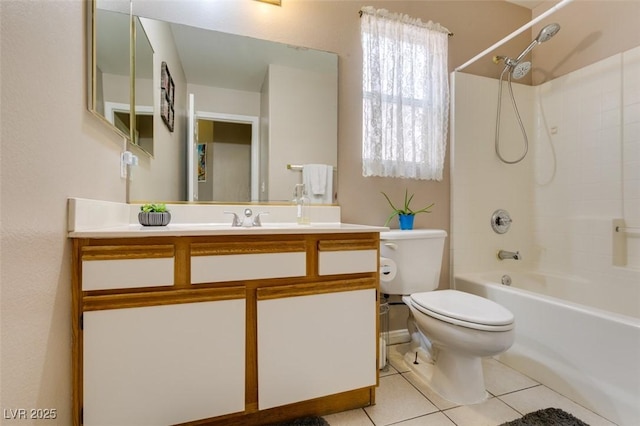 2595 Fort Lauderdale Dr, Las Vegas, NV 89156 - full bath with tile patterned flooring, vanity, toilet, and tub / shower combination