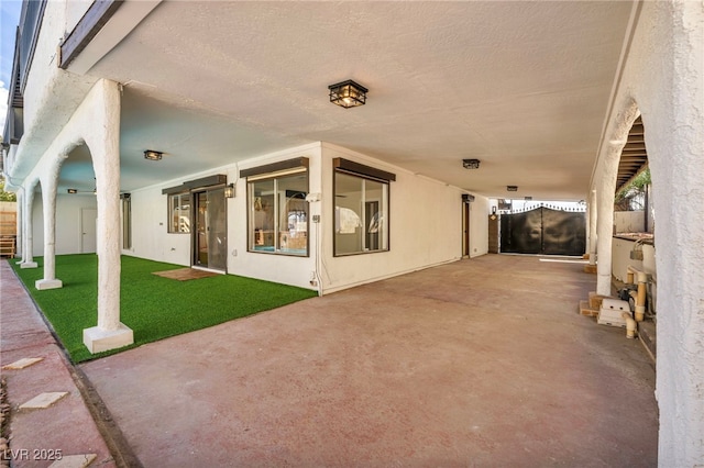 view of patio / terrace featuring fence
