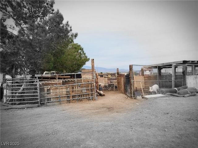 view of horse barn