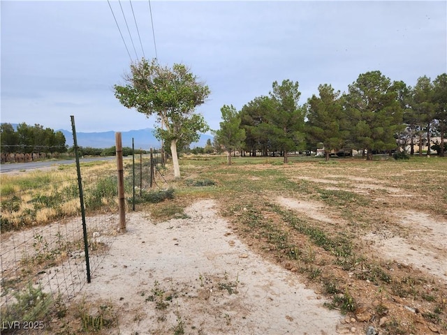 view of street with a rural view