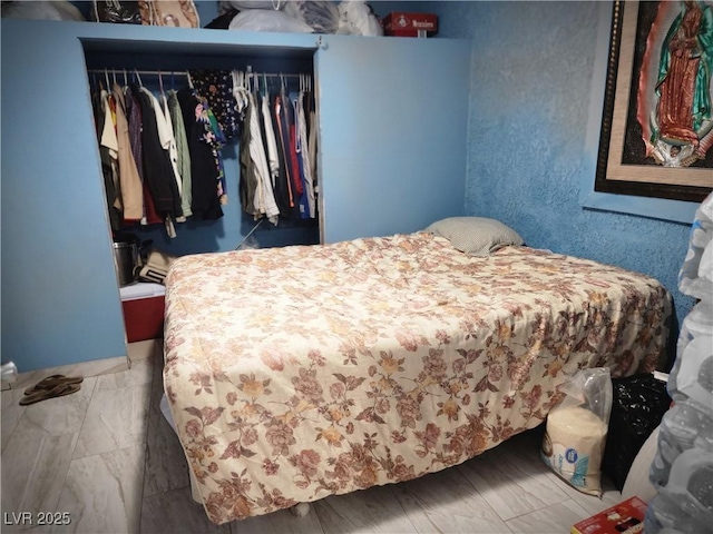 bedroom with a closet