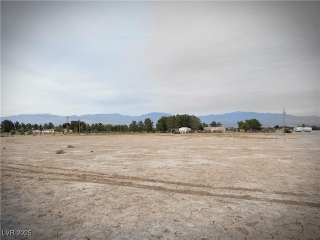 exterior space with a mountain view