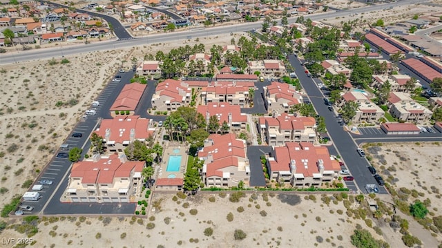 aerial view featuring a residential view