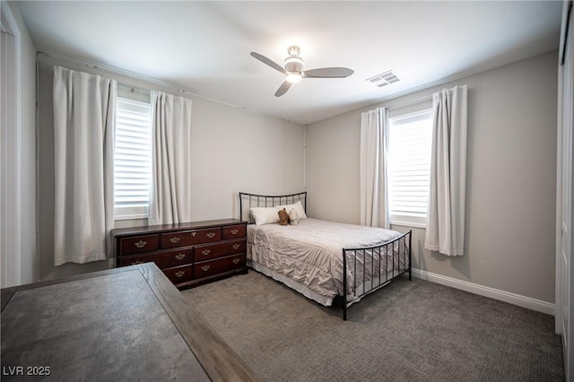 12018 Vento Forte Ave, Las Vegas, NV 89138 - bedroom with a ceiling fan, carpet, and baseboards
