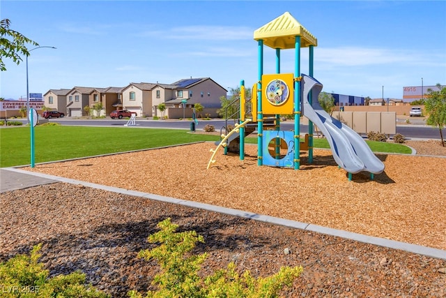 6234 Blood Lily Ave, Las Vegas, NV 89122 - communal playground featuring a yard and a residential view