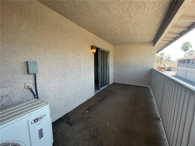 balcony with ac unit