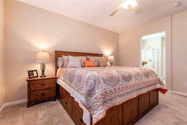 63 Via Di Mello, Henderson, NV 89011 - bedroom with light carpet, baseboards, and a ceiling fan