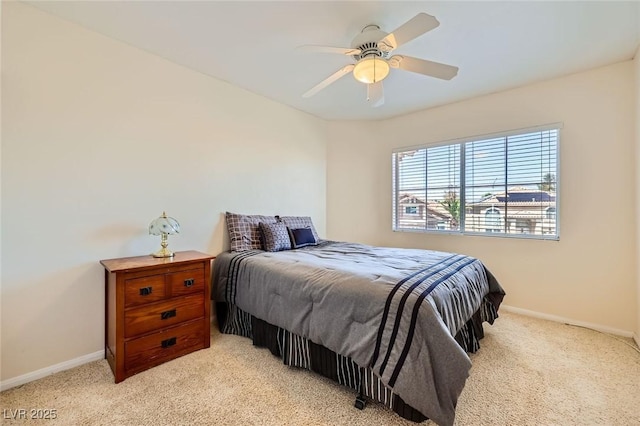 4 Bishopsgate Ter, Henderson, NV 89074 - bedroom with light carpet, baseboards, and ceiling fan