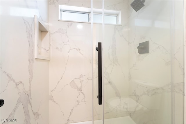 2505 Showcase Dr, Las Vegas, NV 89134 - bathroom with a marble finish shower