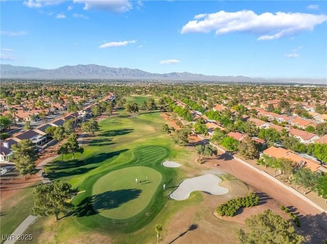 2505 Showcase Dr, Las Vegas, NV 89134 - view of property location with nearby suburban area, a local golf course, and mountains