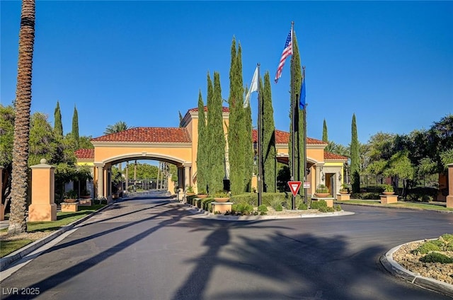 view of property with driveway