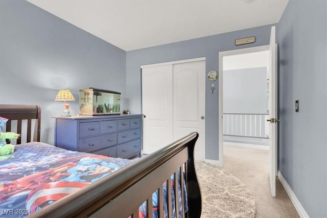 1861 Windward Ct, Henderson, NV 89012 - bedroom featuring a closet, carpet, and baseboards