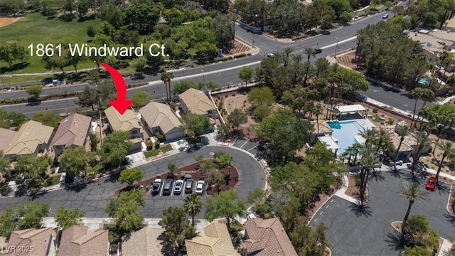 1861 Windward Ct, Henderson, NV 89012 - drone / aerial view with a residential view