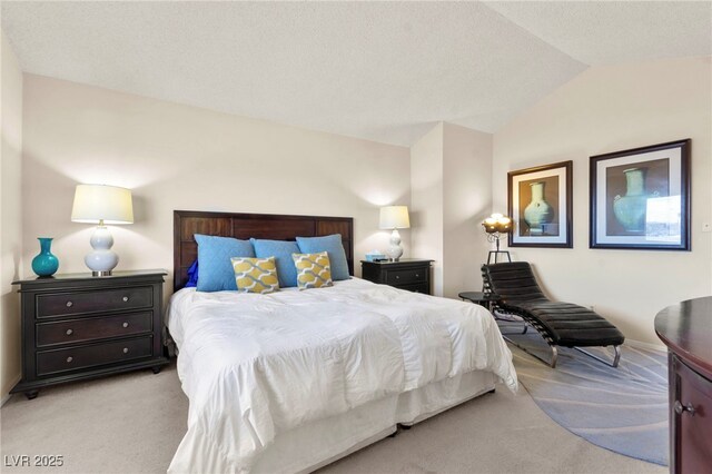 5361 Cabrito Dr, Las Vegas, NV 89103 - bedroom with light carpet and vaulted ceiling