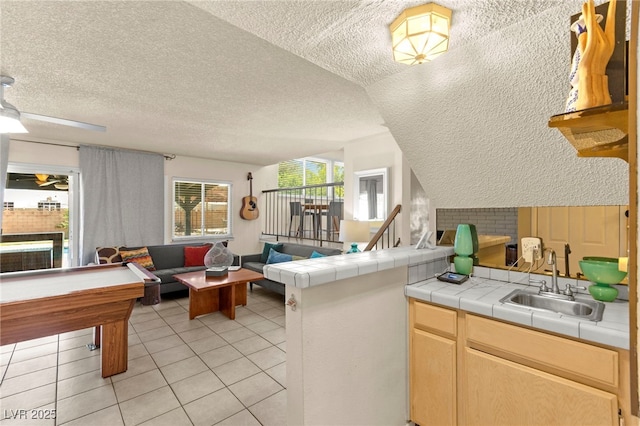 5361 Cabrito Dr, Las Vegas, NV 89103 - interior space featuring a sink, exterior kitchen, and an outdoor living space
