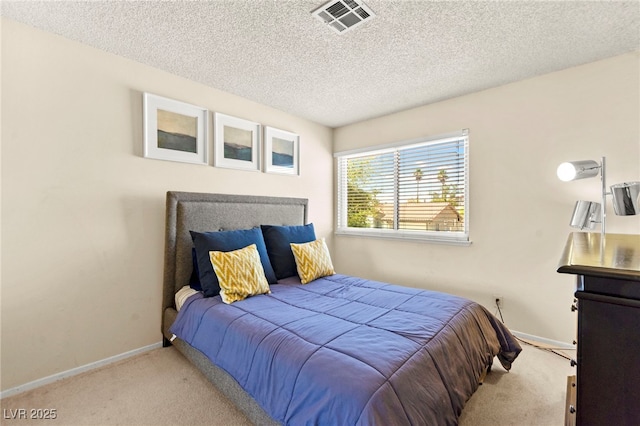 5361 Cabrito Dr, Las Vegas, NV 89103 - bedroom with visible vents, a textured ceiling, carpet, and baseboards