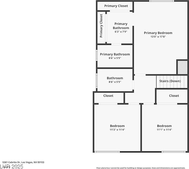 5361 Cabrito Dr, Las Vegas, NV 89103 - floor plan