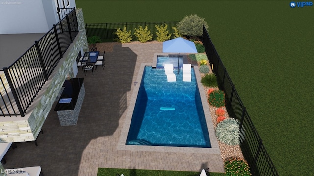 8721 Robinson Ridge Dr, Las Vegas, NV 89117 - view of pool featuring a patio area