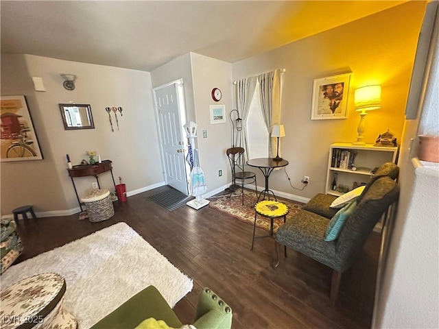 698 S Racetrack Rd Unit 322, Henderson, NV 89015 - living area with baseboards and wood finished floors