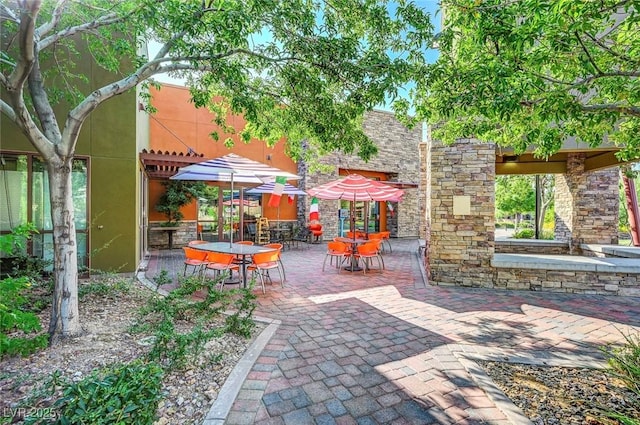 view of patio / terrace with outdoor dining area