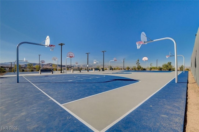 view of basketball court featuring community basketball court