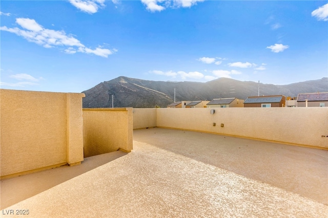 10525 Shiny Skies Dr, Las Vegas, NV 89129 - view of patio featuring a mountain view